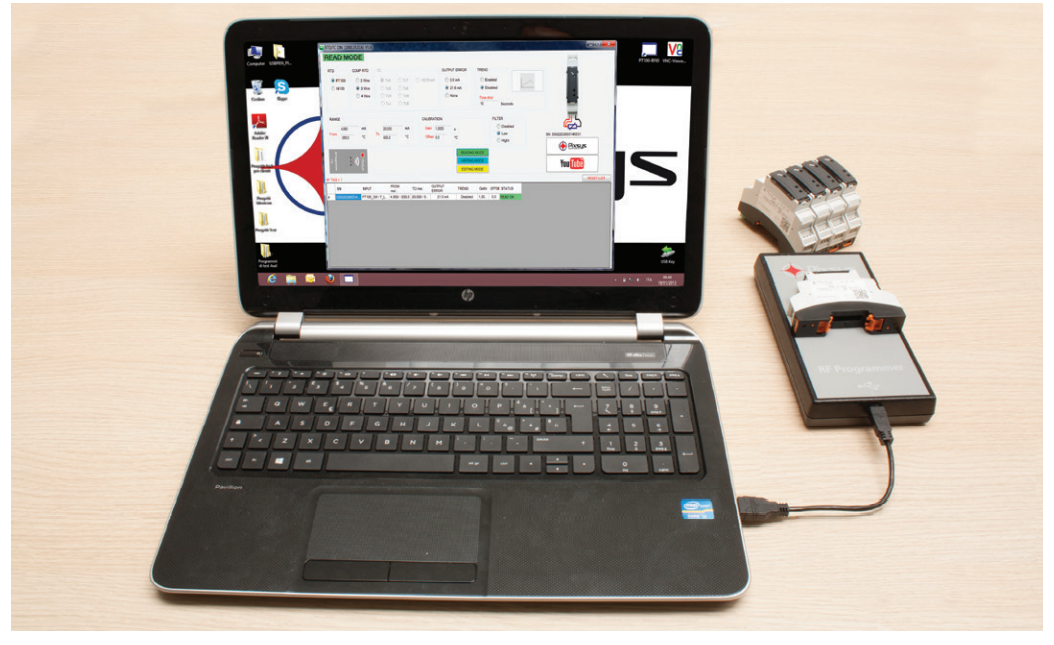 PC-with -Temperature-transmitter